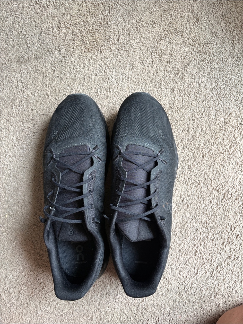 On Running Men's Black Lightweight Athletic Sneakers